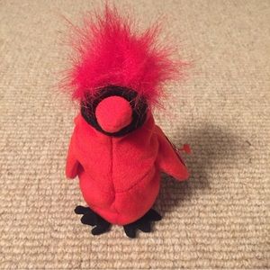 Mac the Cardinal Bird Beanie Baby